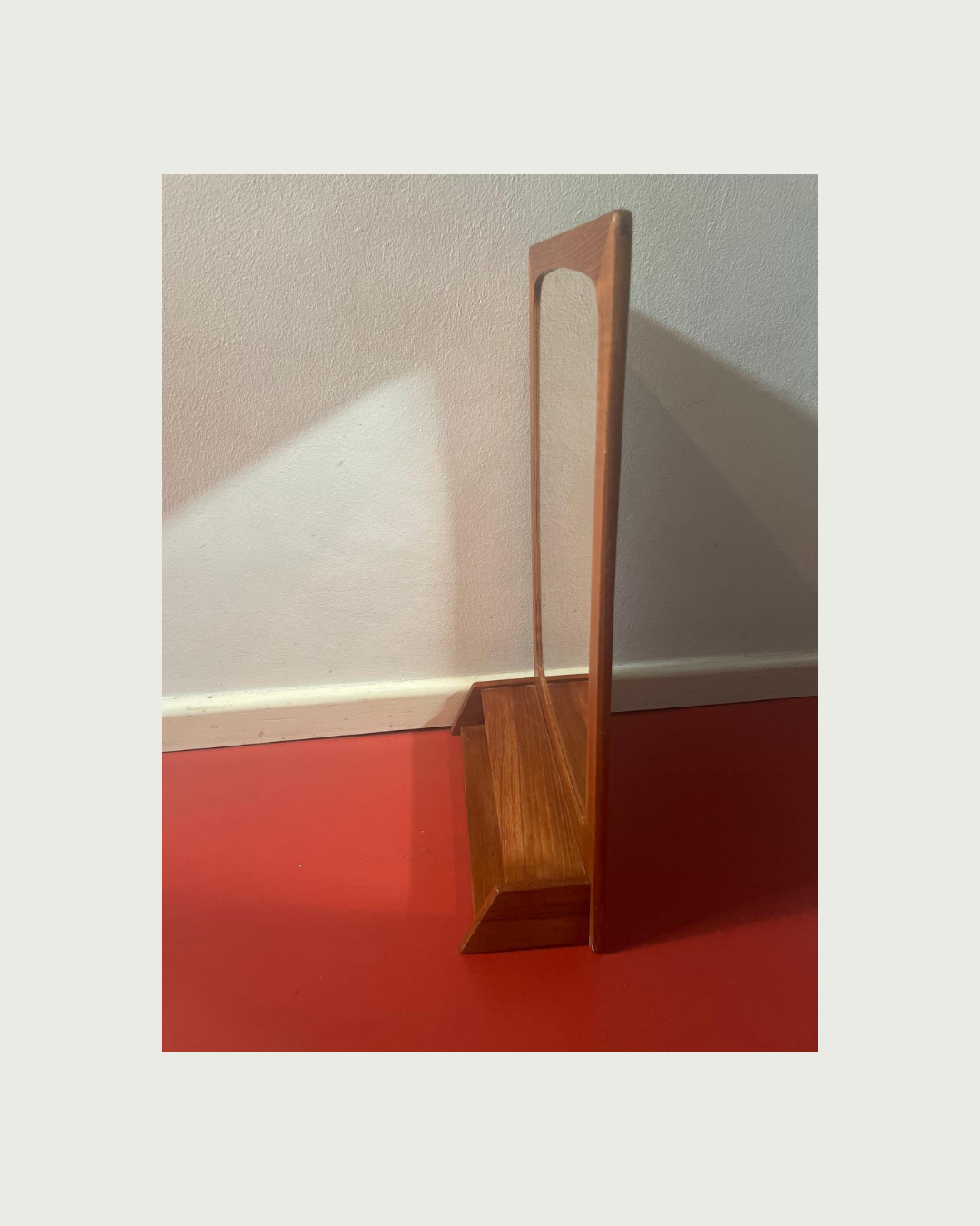 Small Danish teak mirror 1960