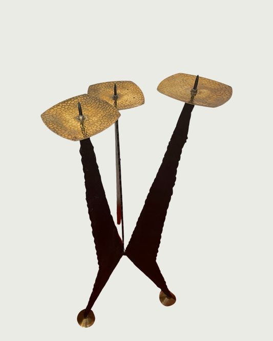 Brutalistic Sculptural floor chandelier from the 60s