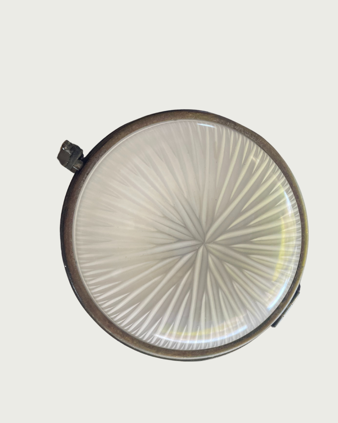 French Holophane pendant lamp