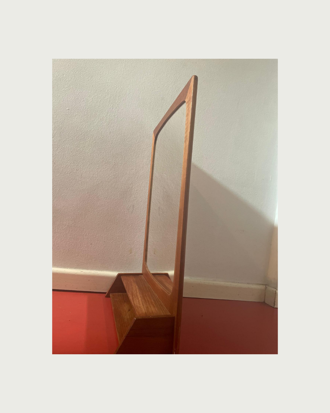 Small Danish teak mirror 1960
