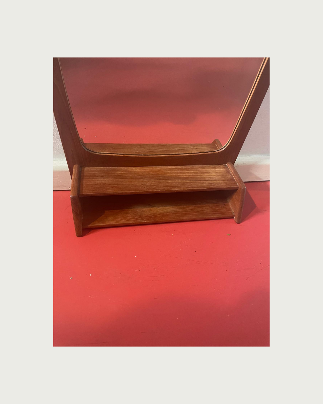 Small Danish teak mirror 1960