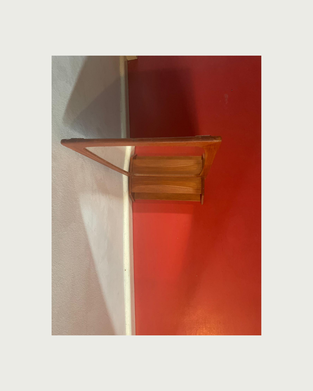 Small Danish teak mirror 1960