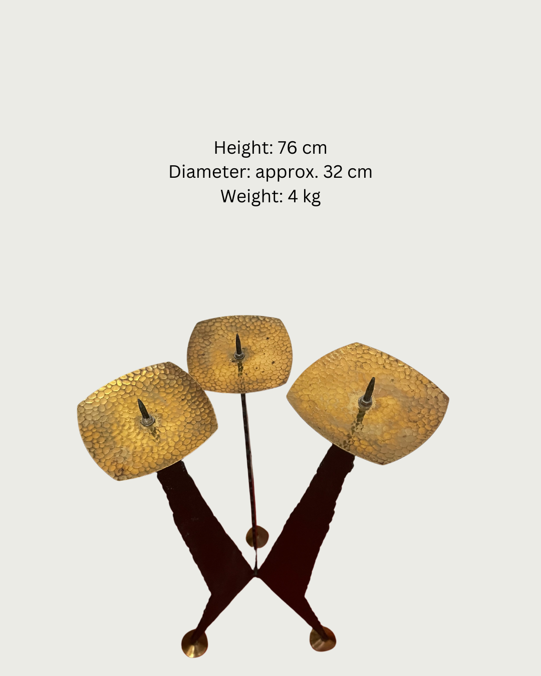 Brutalistic Sculptural floor chandelier from the 60s