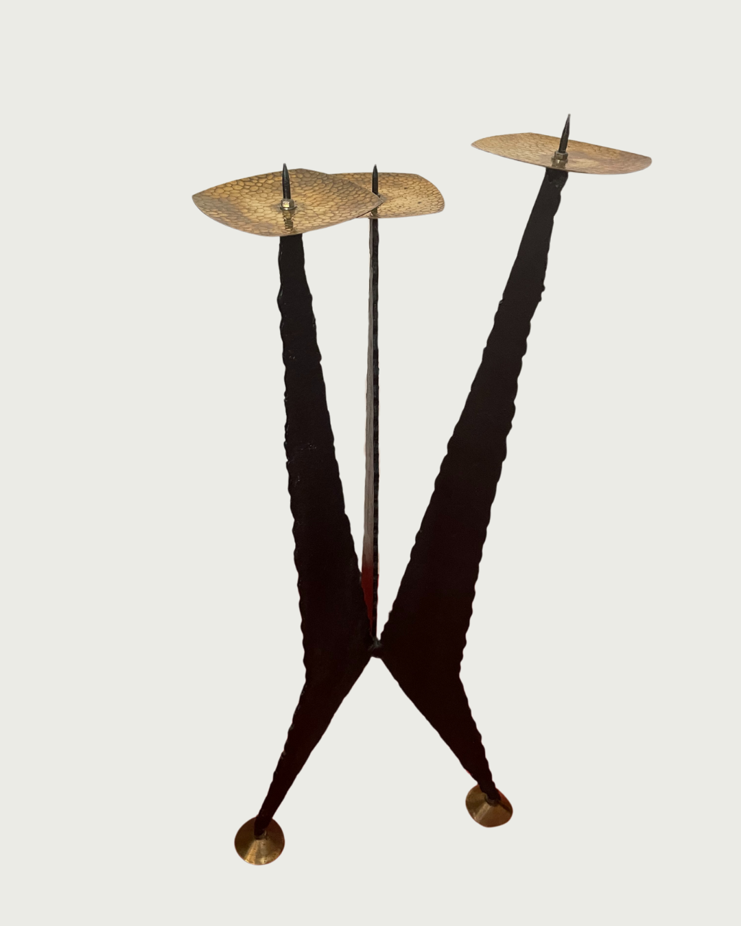 Brutalistic Sculptural floor chandelier from the 60s