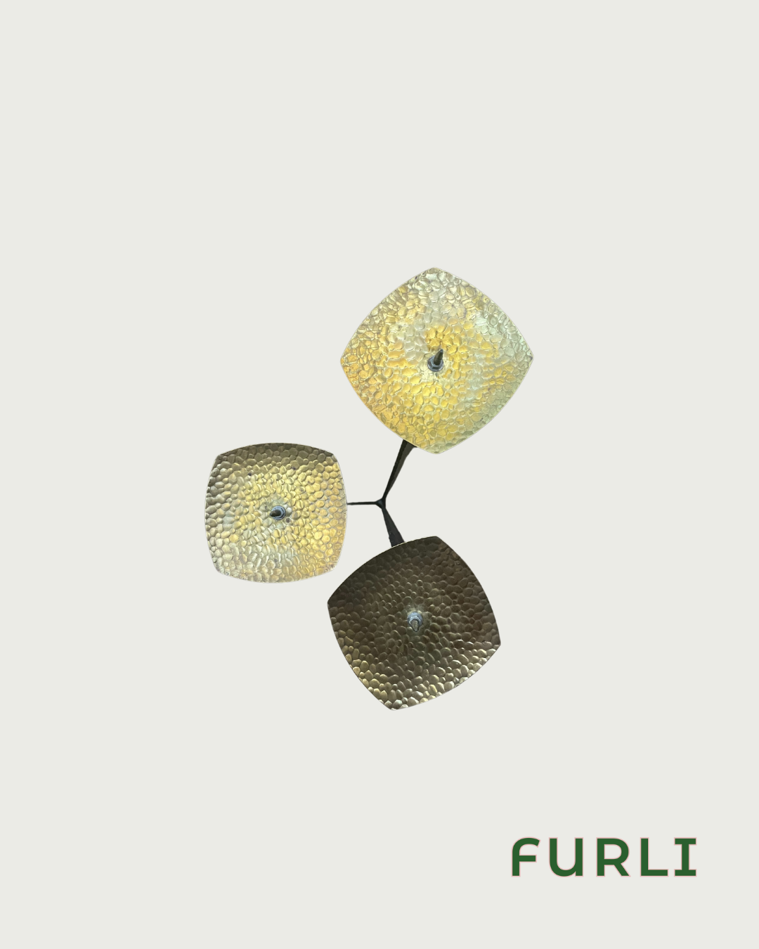 Brutalistic Sculptural floor chandelier from the 60s