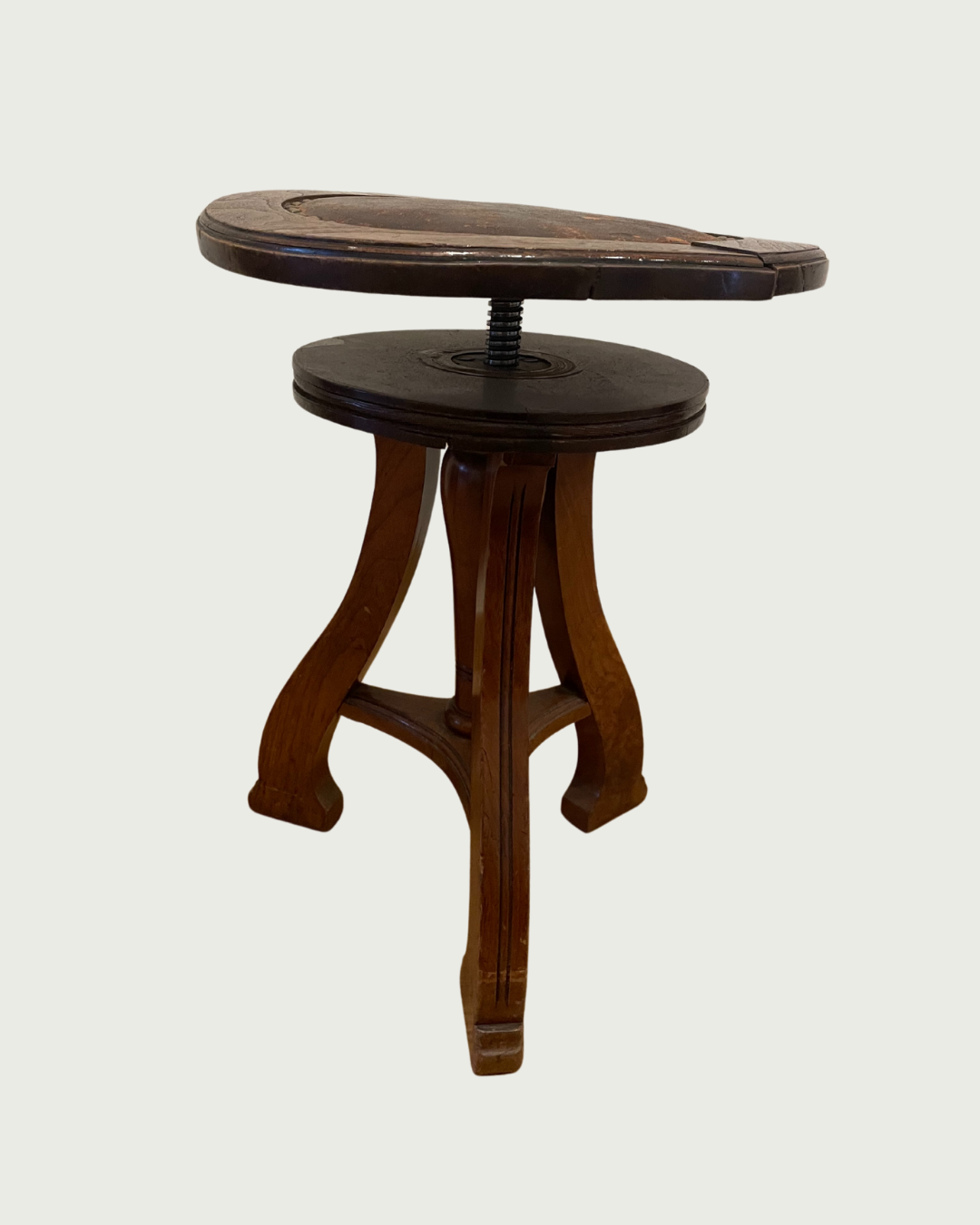 Art Deco wooden piano stool