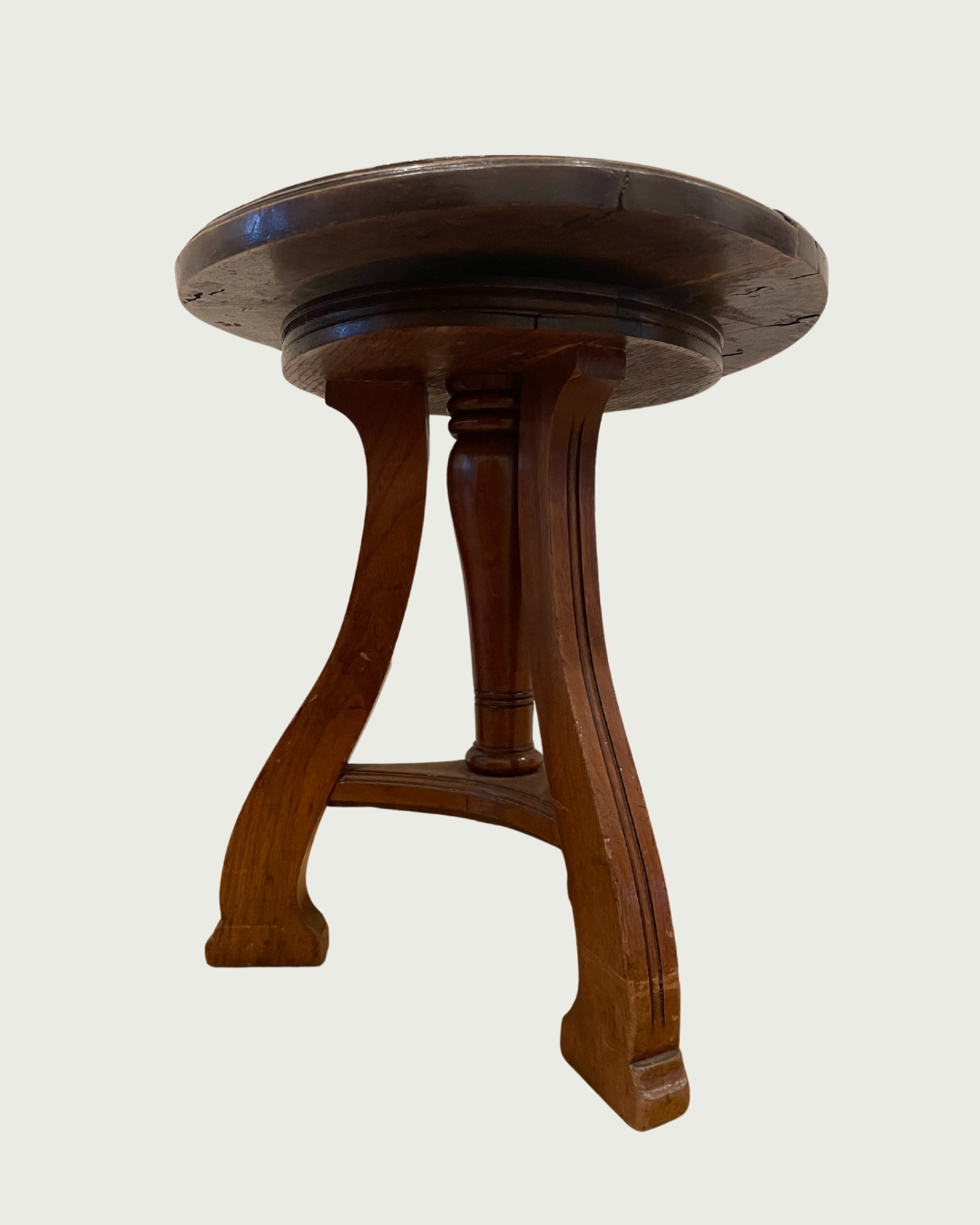 Art Deco wooden piano stool