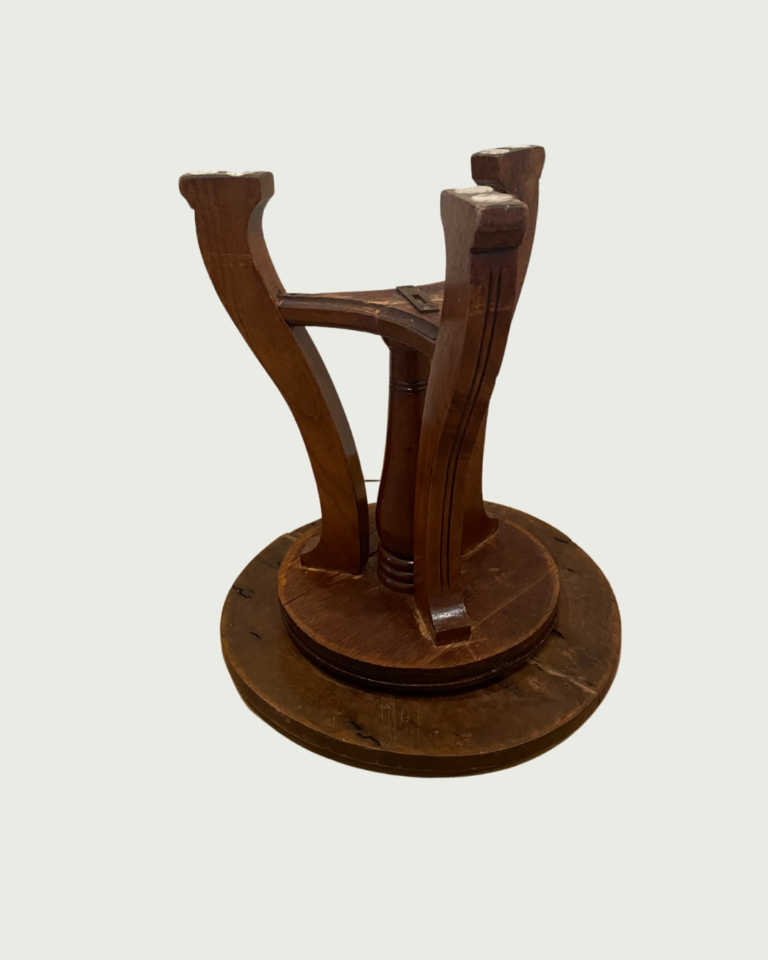 Art Deco wooden piano stool