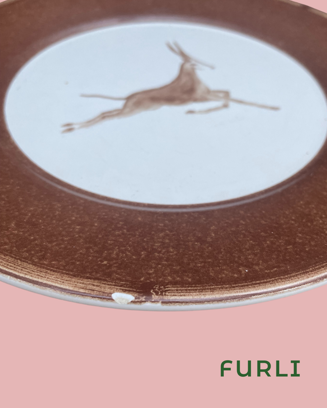 Hand-painted plate from France