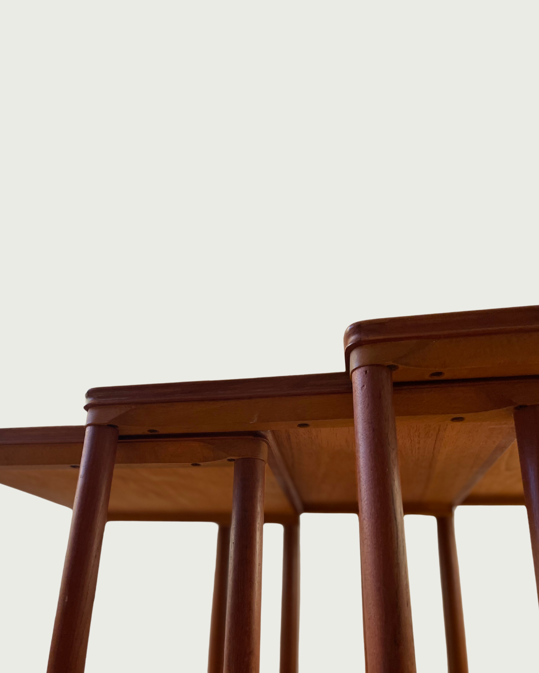 Danish 3-piece Coffee Table with ceramic design